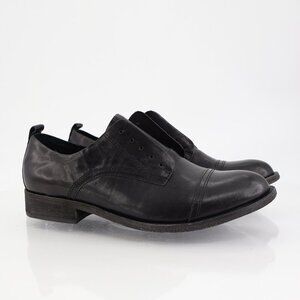 KORK-EASE Women's Rori Laceless Oxford Womens 9 M Black Leather Block Heel